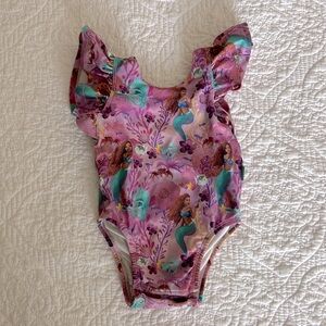 Posh Peanut x Disney 3-6 months baby girl The Little Mermaid ruffled swim suit
